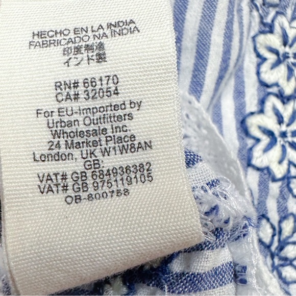 FREE PEOPLE striped crochet lace embroidered dress, M. - Picture 11 of 11